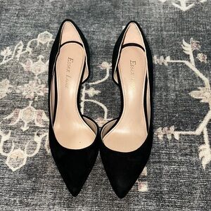 Essex Lane Black Pointed Toe D'Orsay High Heels